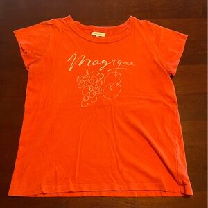 Madewell Magique Orange Graphic T-shirt- Medium